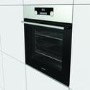 Refurbished Hisense BSA5221AXUK 60cm Single Built In Electric Oven with Steam Function and Steam Cleaning Stainless Steel