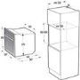 Refurbished Hisense BSA5221AXUK 60cm Single Built In Electric Oven with Steam Function and Steam Cleaning Stainless Steel