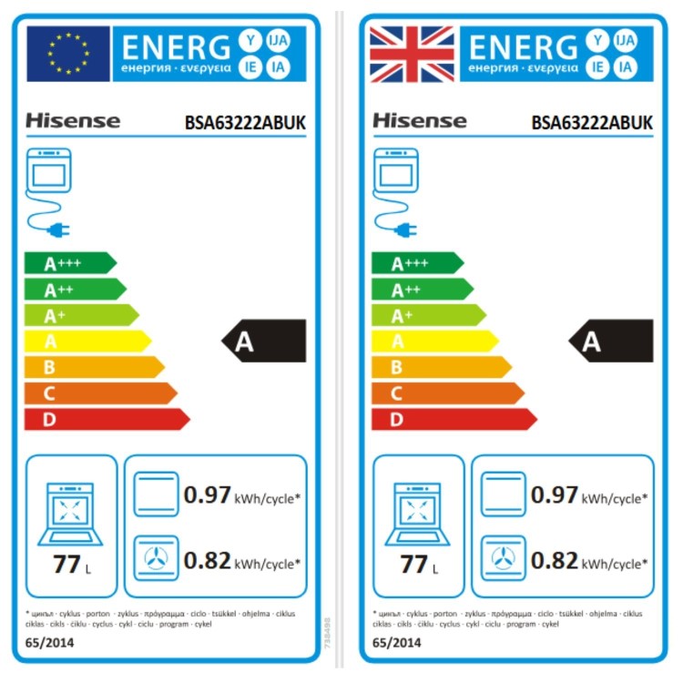 Hisense BSA63222ABUK Electric Single Oven - Black    