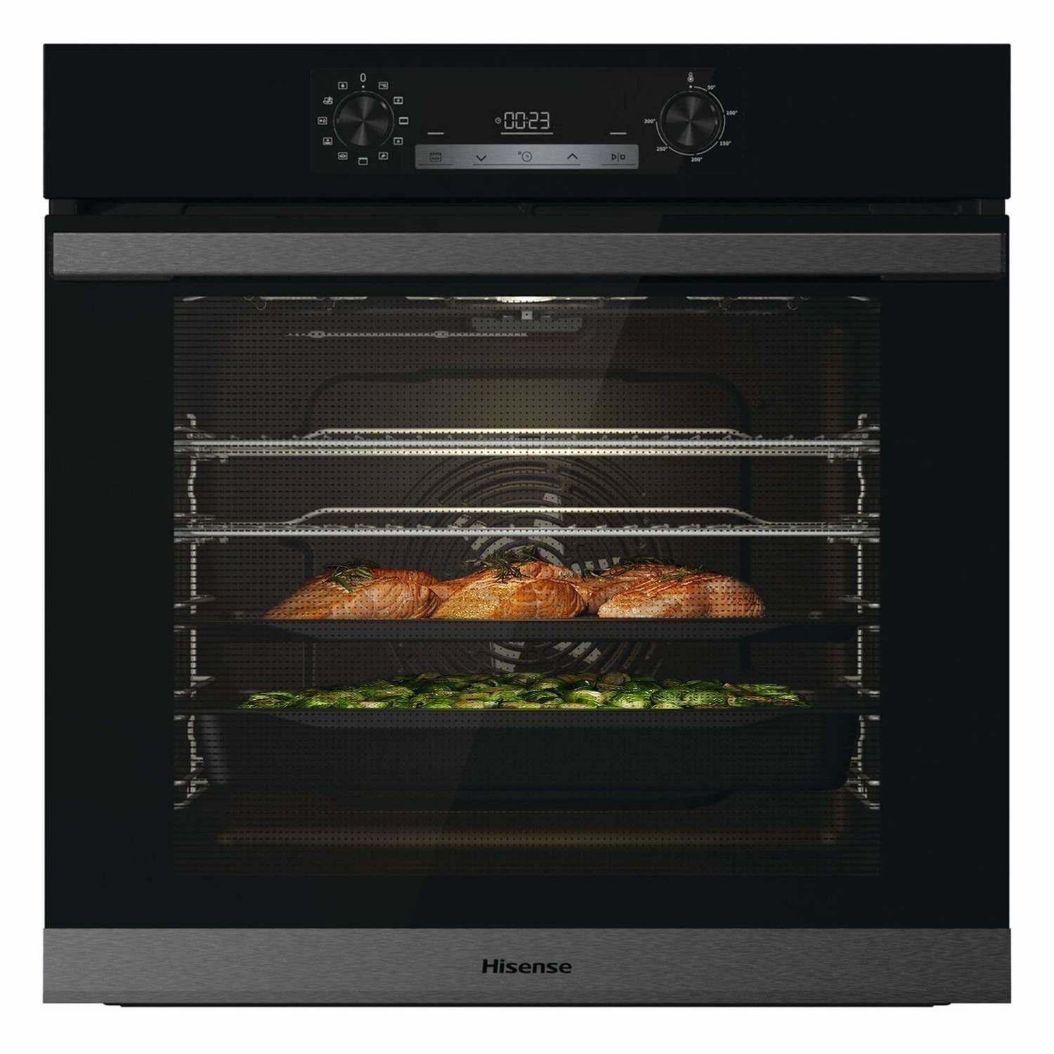 Hisense 77L Electric Built-in Single Oven - Black