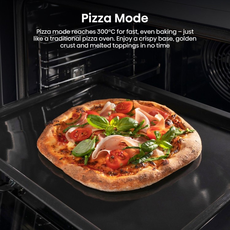Hisense Hi4 BSA66221ADBGUK Electric Single Oven with Vapour Cleaning - Black