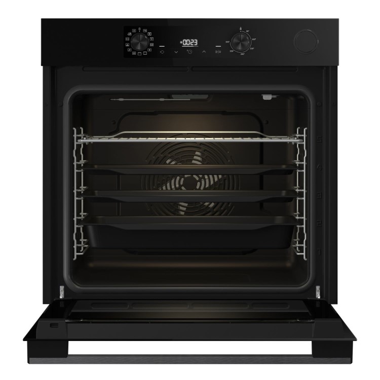 Hisense Hi4 BSA66221ADBGUK Electric Single Oven with Vapour Cleaning - Black