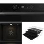 Hisense Hi4 BSA66221ADBGUK Electric Single Oven with Vapour Cleaning - Black