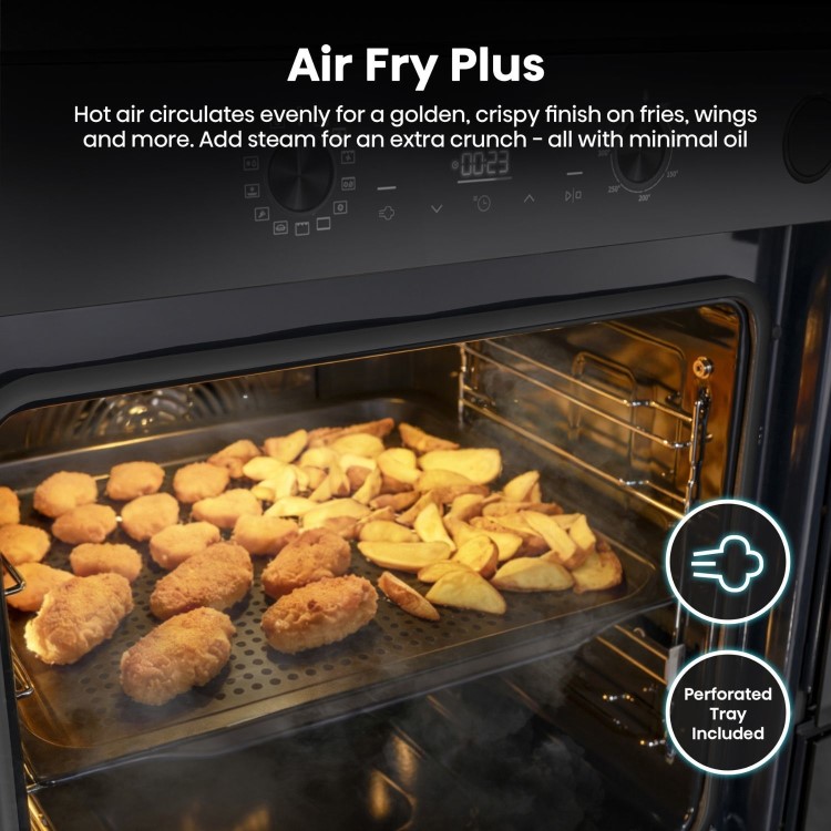 Hisense Hi4 BSA66221ADBGUK Electric Single Oven with Vapour Cleaning - Black