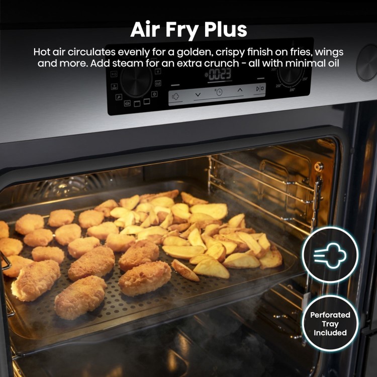 Hisense Hi4 BSA66221AXUK Electric Single Oven with Vapour Cleaning - Stainless Steel