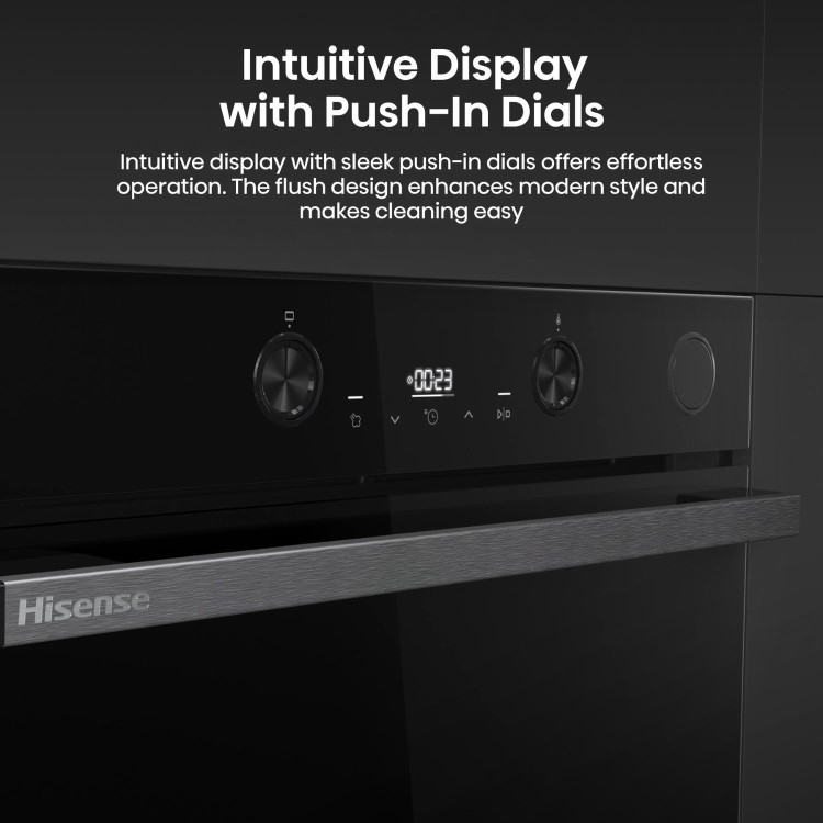 Hisense Hi4 BSA66226ADBGUK BlackLine Built In Electric Single Oven - Black