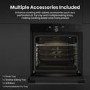 Hisense Hi6 SE BSA66331ABDGUK Electric Single Oven with Vapour Cleaning - Black