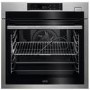 AEG 7000 Series SteamCrisp Pyrolytic Self-Cleaning Digital Electric Single Oven with Food Probe - Stainless Steel