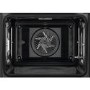 AEG 7000 Series SteamCrisp Pyrolytic Self-Cleaning Digital Electric Single Oven with Food Probe - Stainless Steel