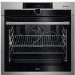 Refurbished AEG 7000 Series SteamCrisp BSE978330M 60cm Single Built In Electric Oven Stainless Steel