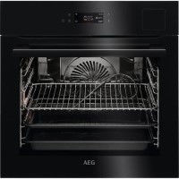 AEG 9000 Series BSK798280B SteamPro Pyrolytic Self-Cleaning Single Oven with Food AEG 9000 Series BSK798280B SteamPro Pyrolytic Self-Cleaning Single Oven with Food
