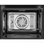 AEG 9000 Series BSK798280B SteamPro Pyrolytic Self-Cleaning Single Oven with Food