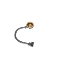 A1/BSWSQBB GRADE A1 - Brushed Brass Kitchen Sink Strainer Waste with square overflow  - Enza
