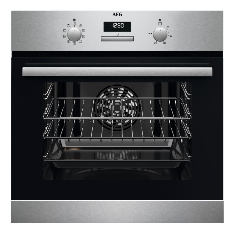 Refurbished AEG Series 6000 BSX23101XM 60cm Single Built In Electric Oven Stainless steel