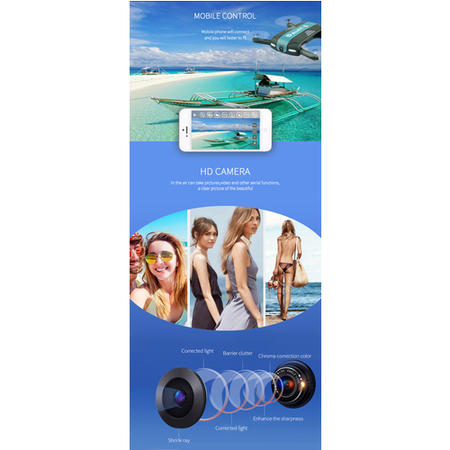 BT3380 Foldable Drone Silver
