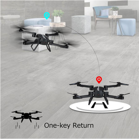 BT58-WH Toy Foldable Mini 720p WiFi Drone - White