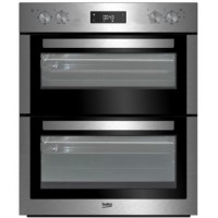 Refurbished Beko BTF26300X 60cm Double Built Under Electric Oven Stainless Steel