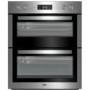 Refurbished Beko BTF26300X 60cm Double Built Under Electric Oven Stainless Steel
