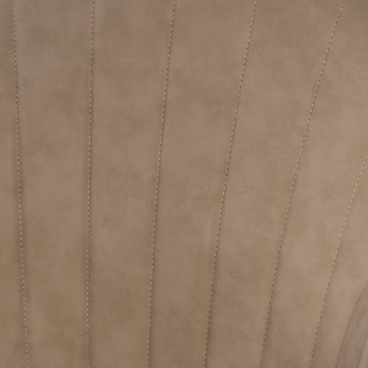 Set of 2 Beige Faux Leather Dining Chairs - Logan