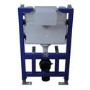 820mm Wall Hung Toilet Frame & Black Glass Sensor Dual Flush Plate with Concealed Cistern - Purificare