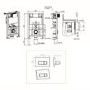 820mm Wall Hung Toilet Frame & Brass Pnuematic Dual Flush Plate with Concealed Cistern - Elira