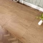 Large Rustic Oak Extendable Dining Table - 180 - 220cm - Seats 6 - 8 - Mia