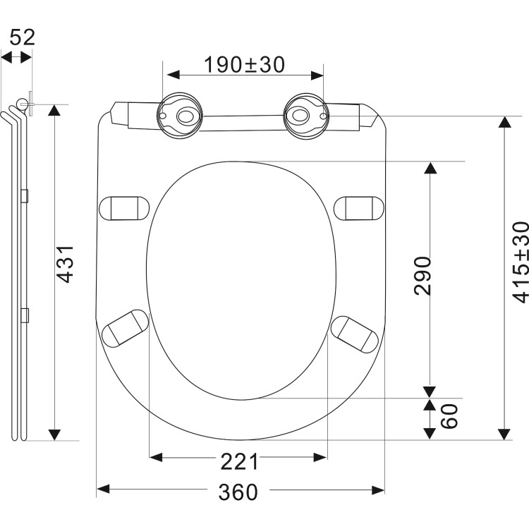 Wall Hung Rimless Toilet with Soft Close Seat, White Glass Sensor Flush Plate, 1168mm Frame & Cistern – Newport