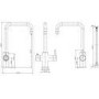 Bronze 3 in 1 Instant Boiling Water Kitchen Tap & Black Undermount Workstation Sink with Accessories Set - Mae