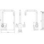 Brass 3 in 1 Instant Boiling Water Kitchen Tap & Black Undermount Workstation Sink with Accessories Set - Mae