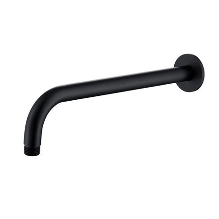 GRADE A1 - Arissa Matt Black 300mm Round Wall Arm
