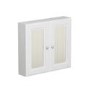 GRADE A1 - Westbury 667mm Mirror Cabinet - Matt White