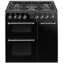 Refurbished Smeg Burghley BU93BL 90cm Dual Fuel Range Cooker Black