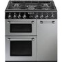 Smeg BU93S Burghley 90cm Dual Fuel Range Cooker Silver