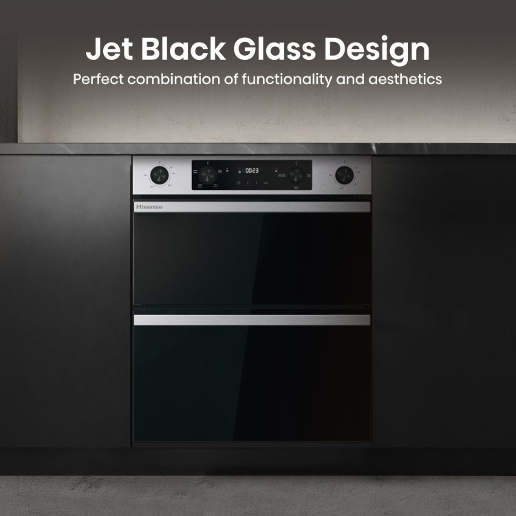 Hisense Hi6 Built-Under Electric Double Oven - Stainless Steel