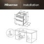 Hisense Hi6 Built-Under Electric Double Oven - Stainless Steel