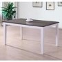 Melbourne Island Two Tone Dining Set With 4 Chairs in White/Dark Wood