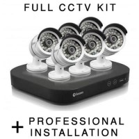 Swann Super HD 3 Megapixel 6 Camera CCTV System with Professional Installation
