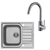 Taylor &amp; Moore Single Bowl Stainless Steel Chrome Kitchen Sink &amp; Single Lever Mixer Tap