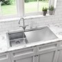 GRADE A2 - Taylor & Moore Oakley Single Bowl Chrome Stainless Steel Kitchen Sink with Right Hand Drainer