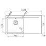 GRADE A2 - Taylor & Moore Oakley Single Bowl Chrome Stainless Steel Kitchen Sink with Right Hand Drainer