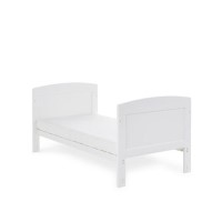 Grace White Wooden Toddler Bed - Obaby
