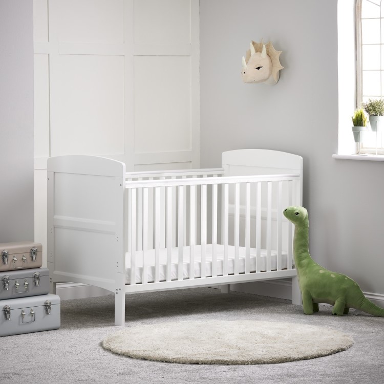 Grace White Wooden Toddler Bed - Obaby