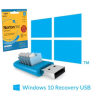 BID Recovery USB Stick for Windows 10 Laptops with Norton 1 year Security 