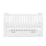 Stamford White Sleigh Toddler Bed with Drawer - Obaby