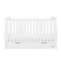 Stamford White Sleigh Toddler Bed with Drawer - Obaby