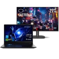 Medion Erazer Scout E17 Intel Core 5 16GB RAM 1TB SSD 17.3 Inch 144Hz RTX 5050 Gaming Laptop with Cooler Master GA27FC 27" IPS Full HD 120Hz 1ms Gaming Monitor