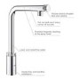 Grohe Minta SmartControl Chrome Kitchen Mixer Tap and K500 Stainless Steel Single Bowl Kitchen Sink