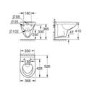 ONLY OPENED - Wall Hung Toilet - Grohe Bau