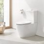 Grade A1 - Close Coupled Rimless Toilet with Soft Close Seat - Grohe Essence 