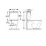 Grade A1 - Close Coupled Rimless Toilet with Soft Close Seat - Grohe Essence 